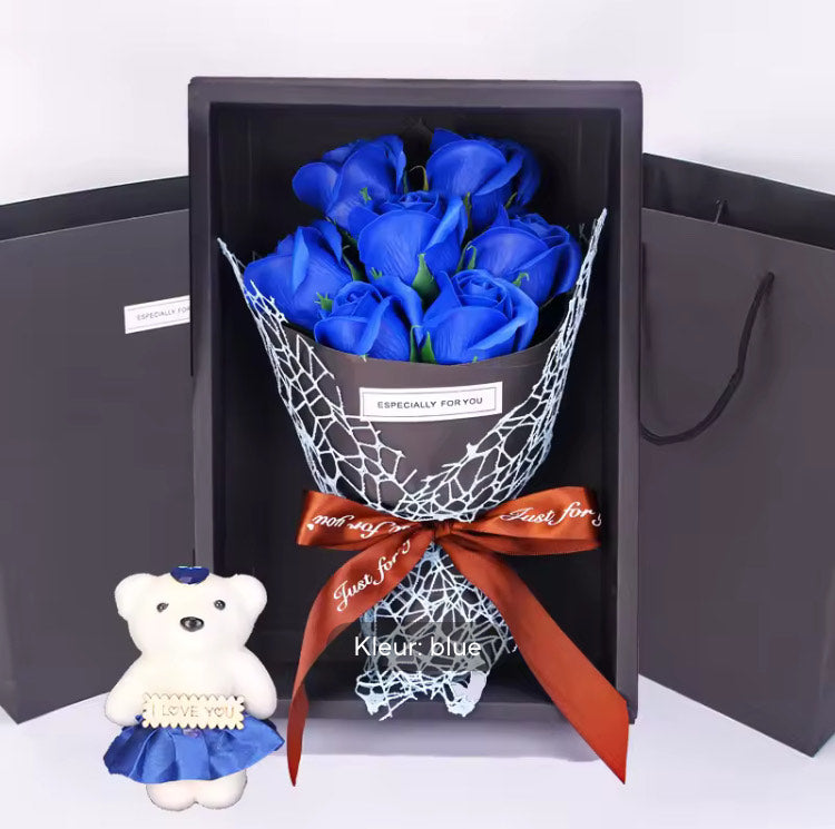 Luxe Cadeaubox met Rozen Romantisch Geschenk